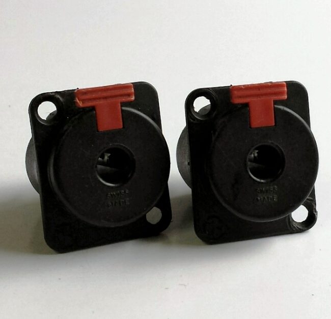 Lot of 2 Neutrik NJ3FP6PBAG TRS connectors